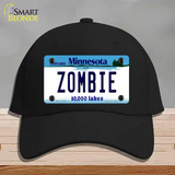 Zombie Minnesota State Novelty License Plate Hat Cotton / Black