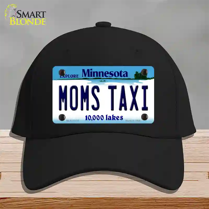 Moms Taxi Minnesota State Novelty License Plate Hat Cotton / Black