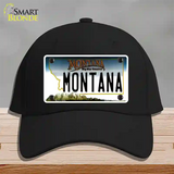 Montana State Novelty License Plate Hat Cotton / Black