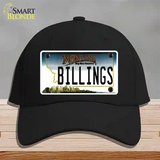 Billings Montana State Novelty License Plate Hat Cotton / Black