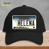 Helena Montana State Novelty License Plate Hat Cotton / Black