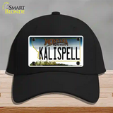 Kalispell Montana State Novelty License Plate Hat Cotton / Black