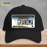 Grandma Montana State Novelty License Plate Hat Cotton / Black