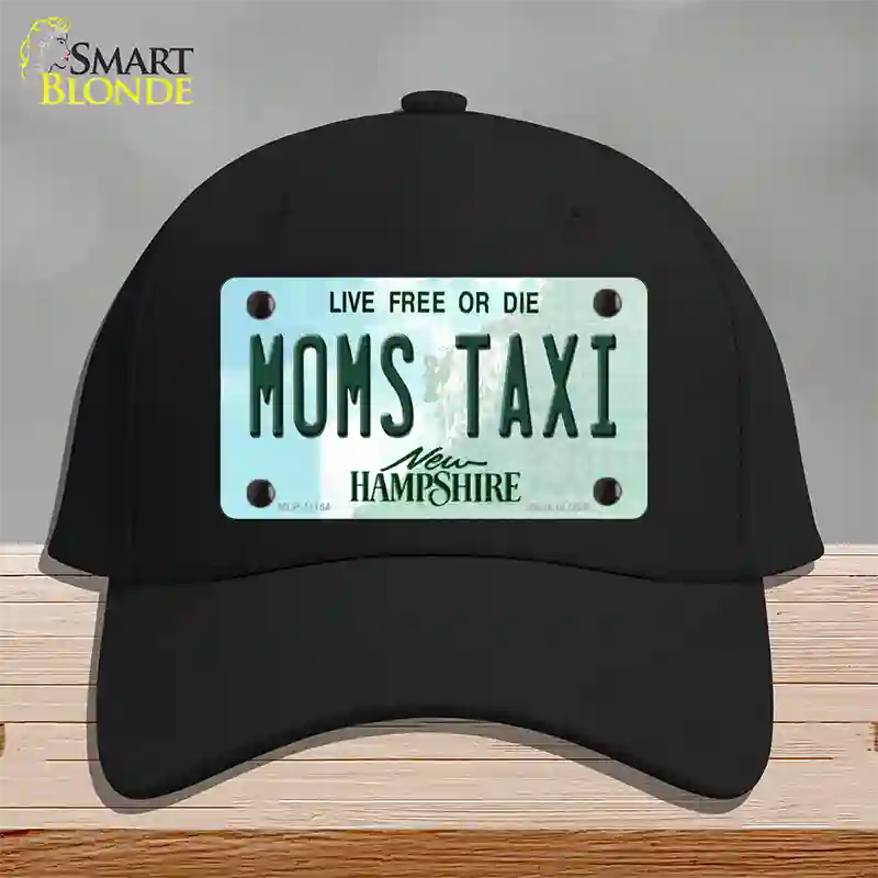 Moms Taxi New Hampshire State Novelty License Plate Hat Cotton / Black