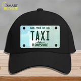 Taxi New Hampshire State Novelty License Plate Hat Cotton / Black