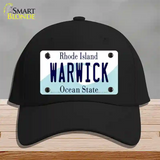 Warwick Rhode Island State Novelty License Plate Hat Cotton / Black