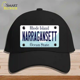 Narragansett Rhode Island State Novelty License Plate Hat Cotton / Black