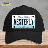 Westerly Rhode Island State Novelty License Plate Hat Cotton / Black