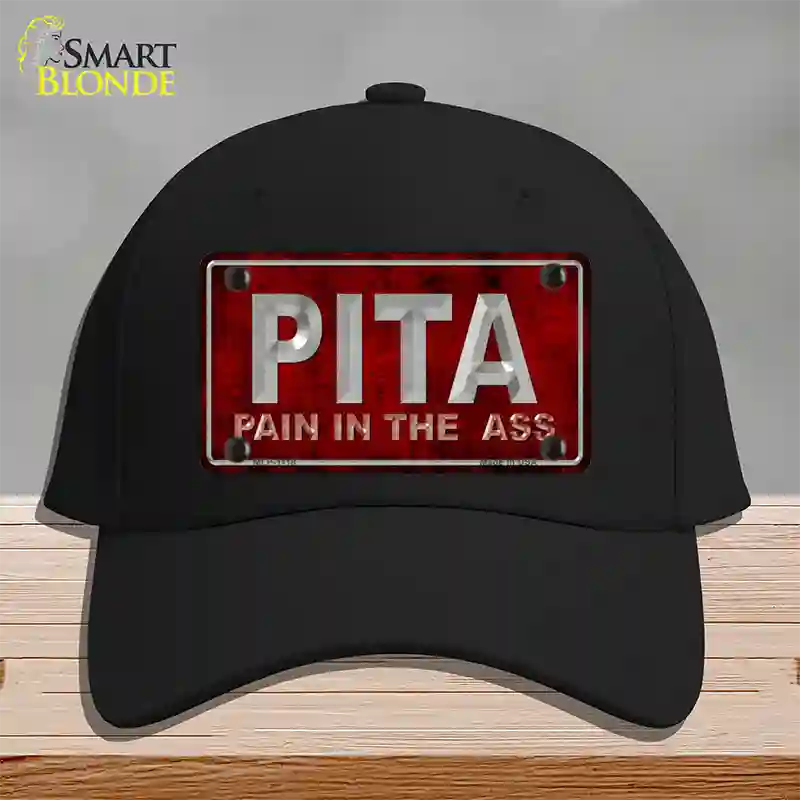 Pain In The Ass Novelty License Plate Hat Cotton / Black