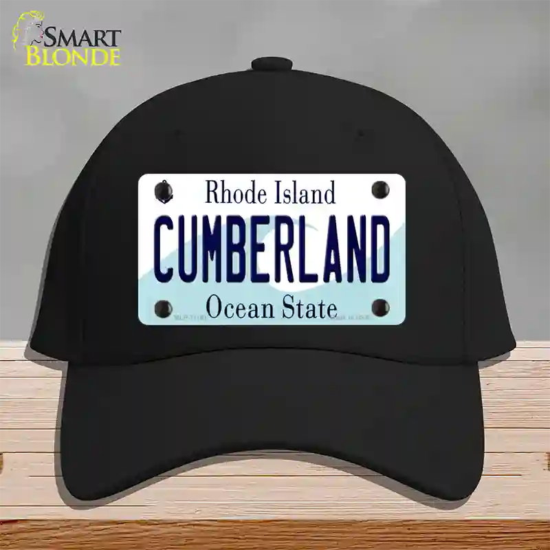 Cumberland Rhode Island State Novelty License Plate Hat Cotton / Black