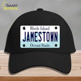 Jamestown Rhode Island State Novelty License Plate Hat Cotton / Black