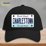 Charlestown Rhode Island State Novelty License Plate Hat Cotton / Black