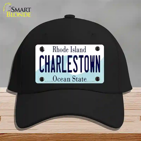 Charlestown Rhode Island State Novelty License Plate Hat Cotton / Black