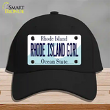 Rhode Island Girl Rhode Island State Novelty License Plate Hat Cotton / Black