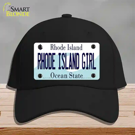 Rhode Island Girl Rhode Island State Novelty License Plate Hat Cotton / Black