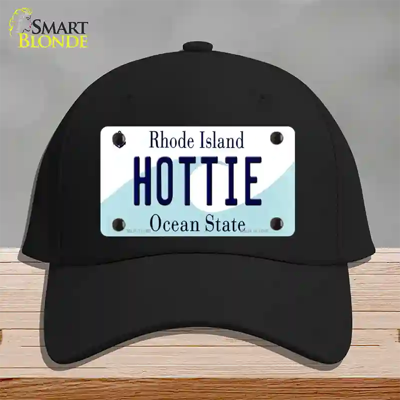 Hottie Rhode Island State Novelty License Plate Hat Cotton / Black