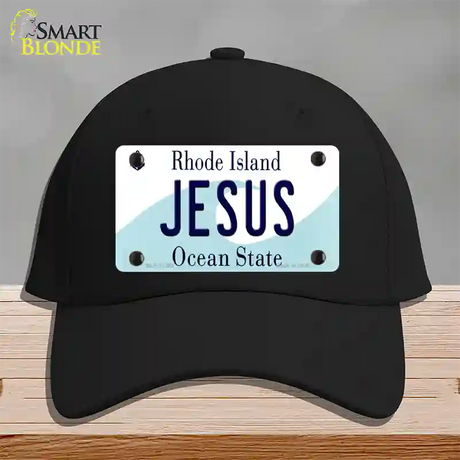 Jesus Rhode Island State Novelty License Plate Hat Cotton / Black