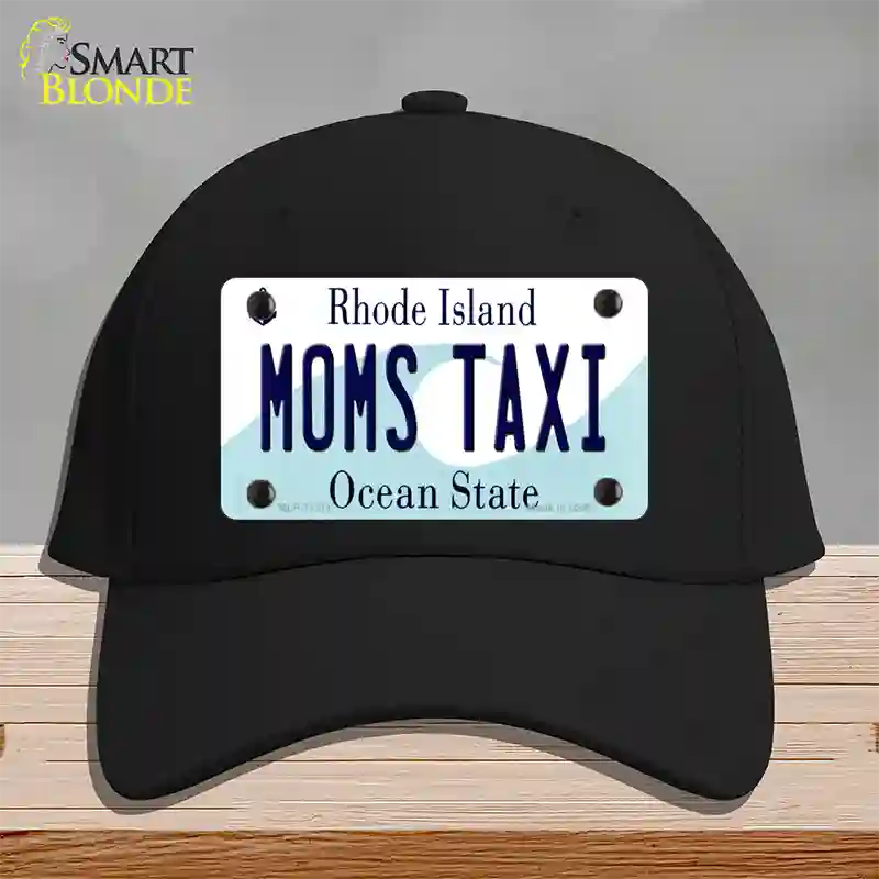 Moms Taxi Rhode Island State Novelty License Plate Hat Cotton / Black