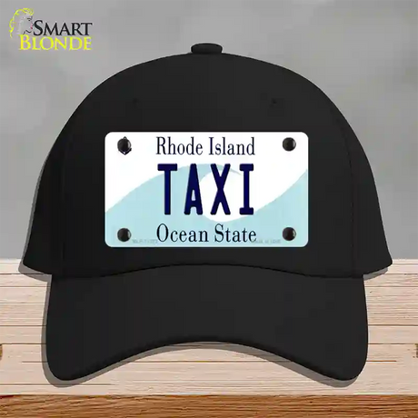 Taxi Rhode Island State Novelty License Plate Hat Cotton / Black