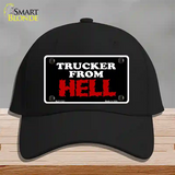 Mesh From Hell Novelty License Plate Hat Cotton / Black