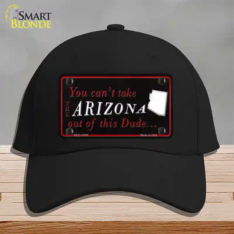 Arizona Dude Novelty License Plate Hat Cotton / Black