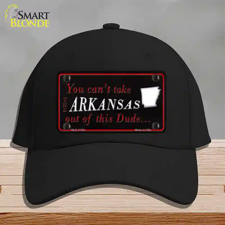 Arkansas Dude Novelty License Plate Hat Cotton / Black