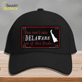 Delaware Dude Novelty License Plate Hat Cotton / Black