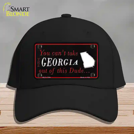 Georgia Dude Novelty License Plate Hat Cotton / Black