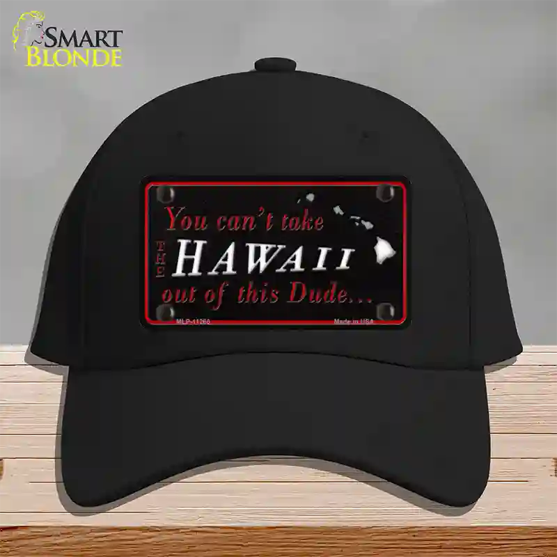 Hawaii Dude Novelty License Plate Hat Cotton / Black