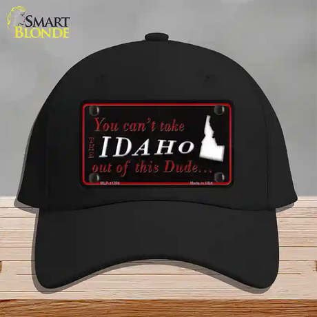 Idaho Dude Novelty License Plate Hat Cotton / Black