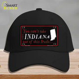 Indiana Dude Novelty License Plate Hat Cotton / Black