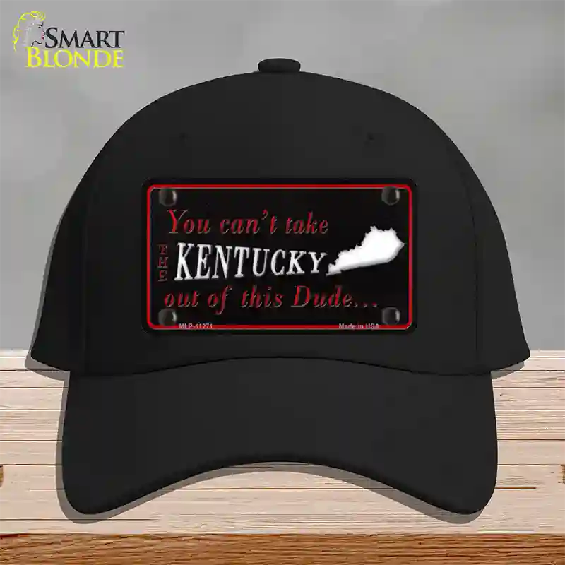 Kentucky Dude Novelty License Plate Hat Cotton / Black