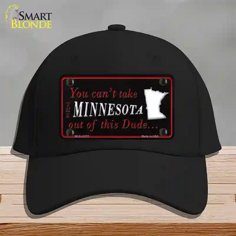 Minnesota Dude Novelty License Plate Hat Cotton / Black