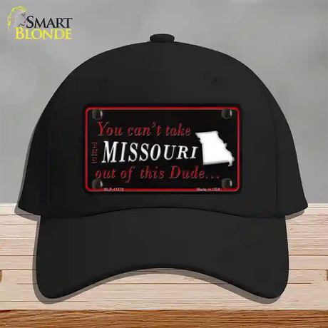 Missouri Dude Novelty License Plate Hat Cotton / Black