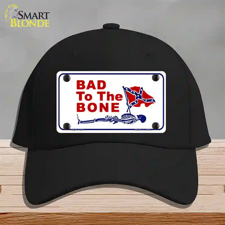 Bad To The Bone Novelty License Plate Hat Cotton / Black