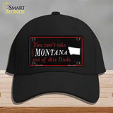 Montana Dude Novelty License Plate Hat Cotton / Black