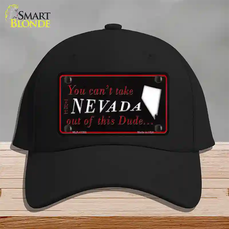 Nevada Dude Novelty License Plate Hat Cotton / Black