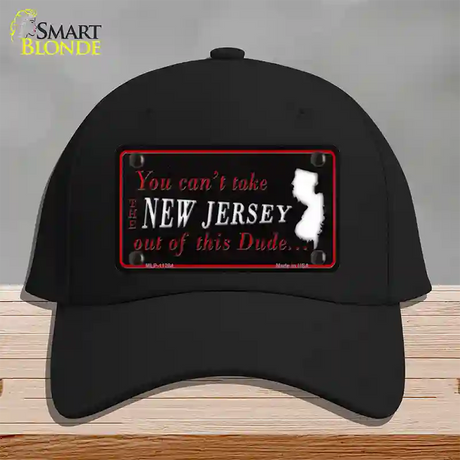 New Jersey Dude Novelty License Plate Hat Cotton / Black