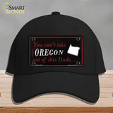 Oregon Dude Novelty License Plate Hat Cotton / Black