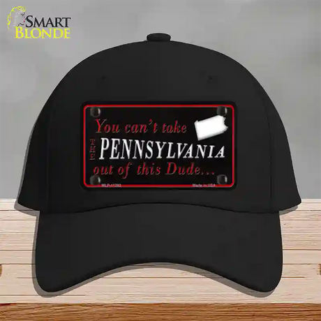 Pennsylvania Dude Novelty License Plate Hat Cotton / Black