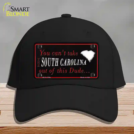 South Carolina Dude Novelty License Plate Hat Cotton / Black