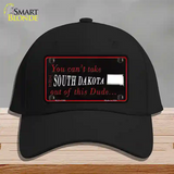 South Dakota Dude Novelty License Plate Hat Cotton / Black