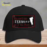 Vermont Dude Novelty License Plate Hat Cotton / Black