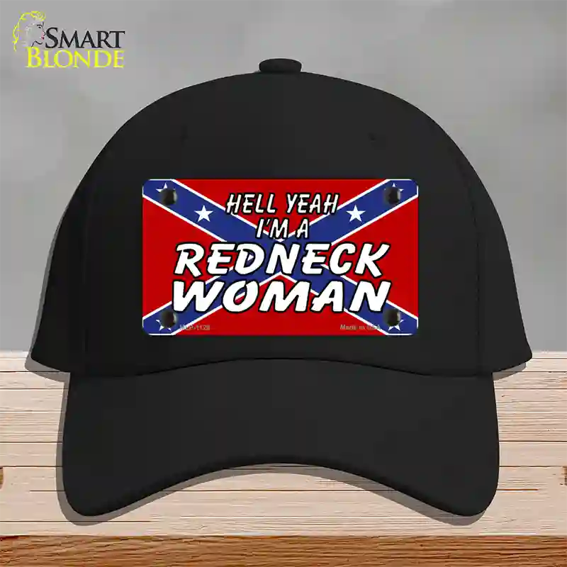 Redneck Woman Novelty License Plate Hat Cotton / Black