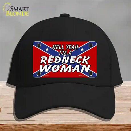 Redneck Woman Novelty License Plate Hat Cotton / Black