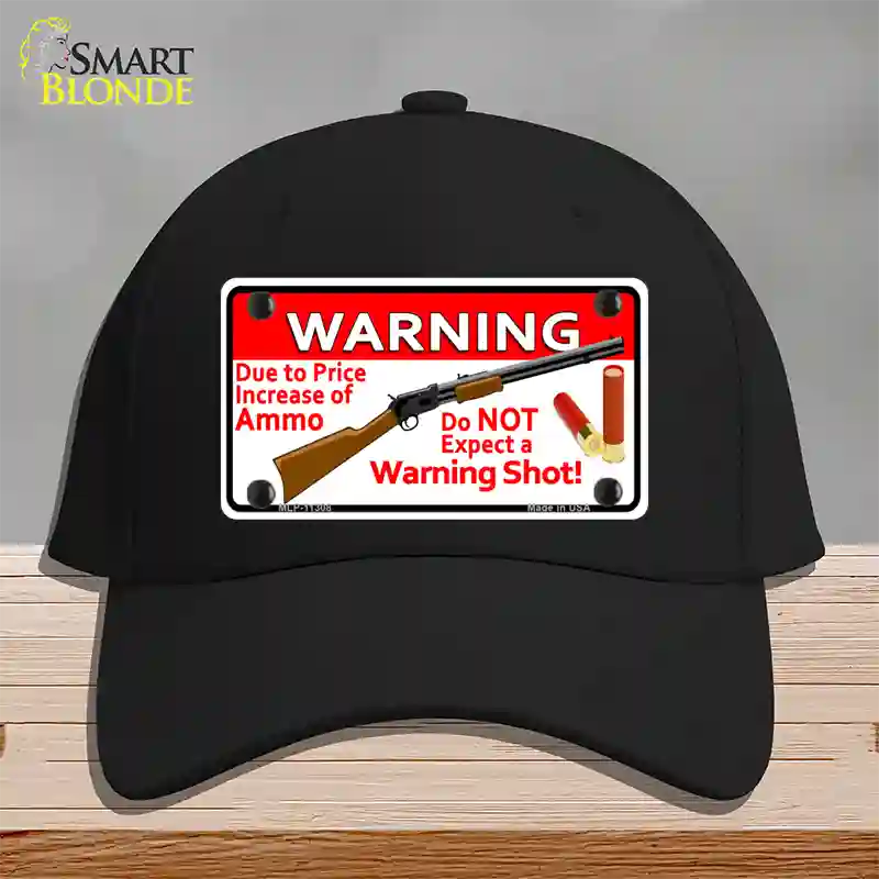 Do Not Expect A Warning Shot Novelty License Plate Hat Cotton / Black