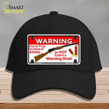 Do Not Expect A Warning Shot Novelty License Plate Hat Cotton / Black