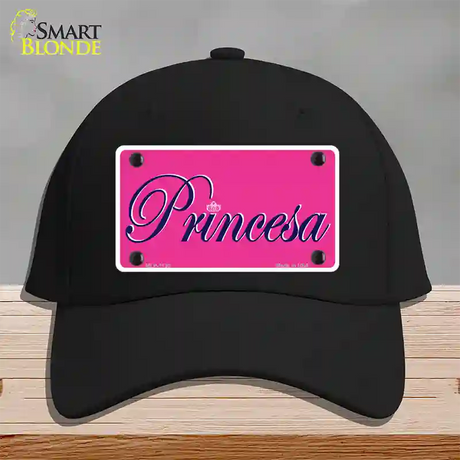 Princesa Novelty License Plate Hat Cotton / Black