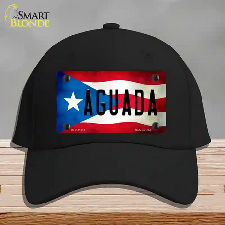 Aguada Puerto Rico Flag Novelty License Plate Hat Cotton / Black