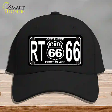 Get There 1st Class Novelty License Plate Hat Cotton / Black